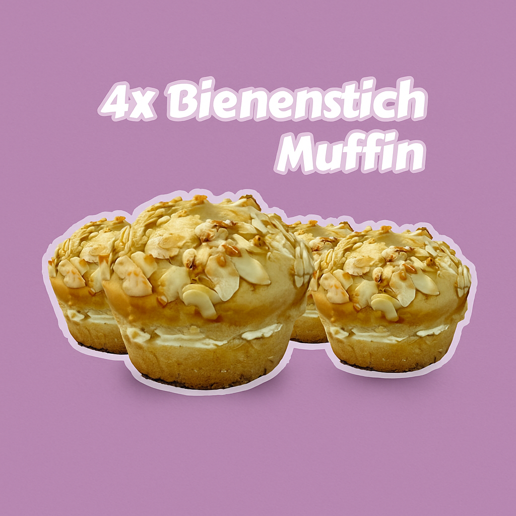 Bienenstich Muffin - der knusprige Genuss mit cremiger Füllung!