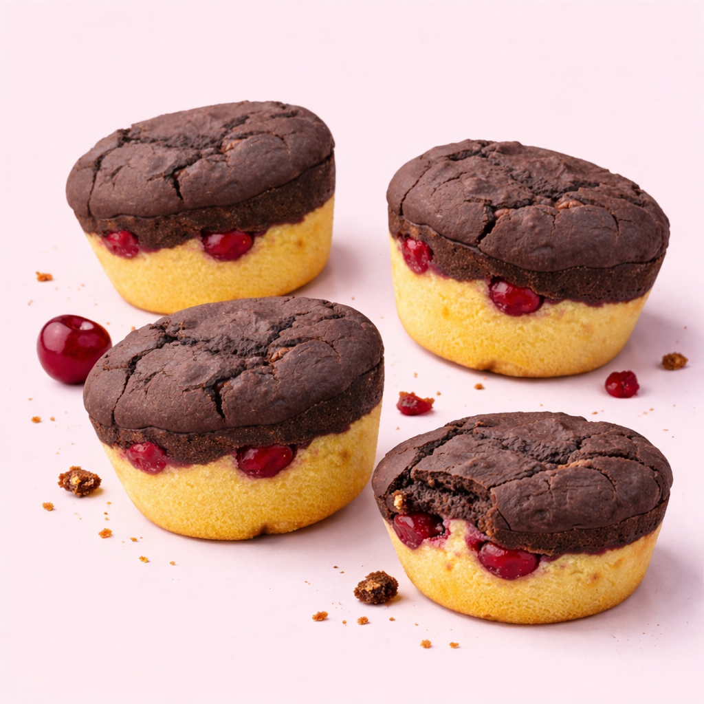 Donauwellen Protein Muffin