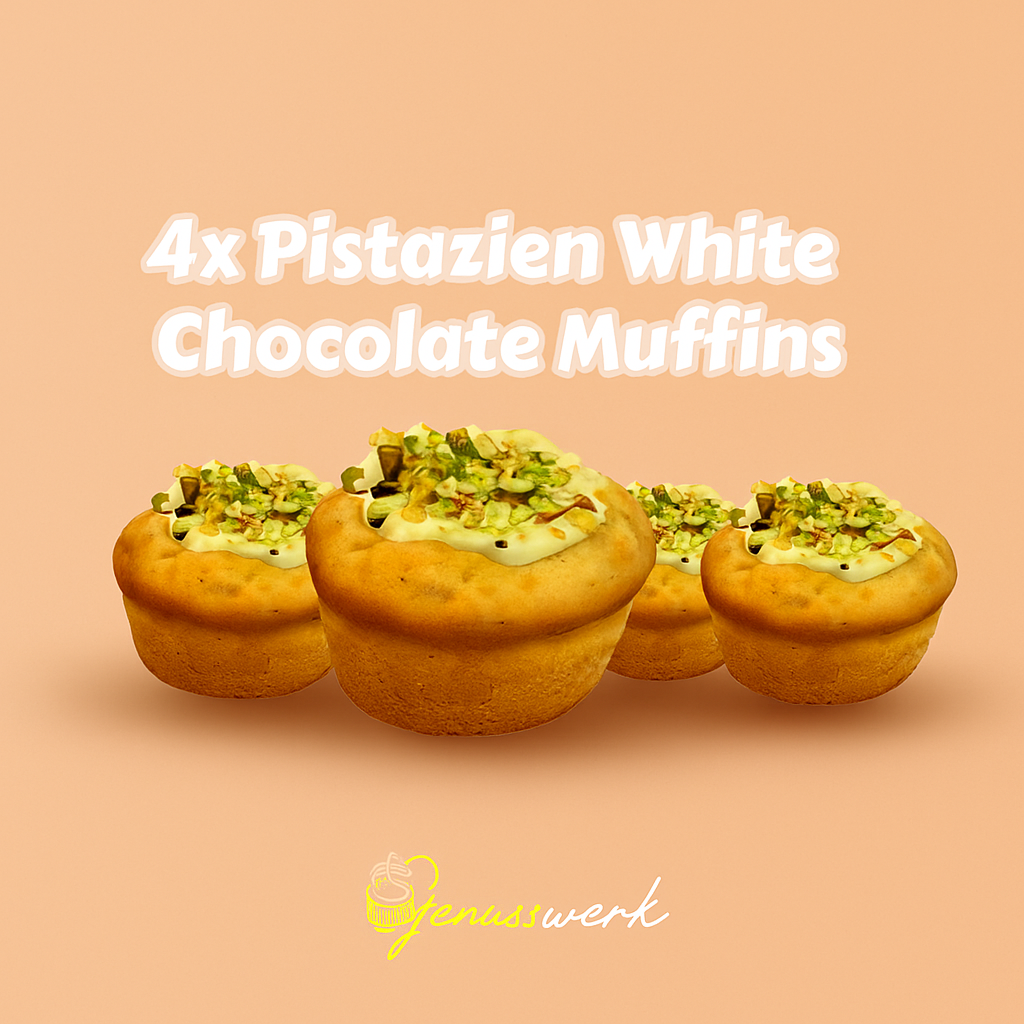 Pistazien White Chocolate Muffin – Cremig, Nussig & Proteinreich!