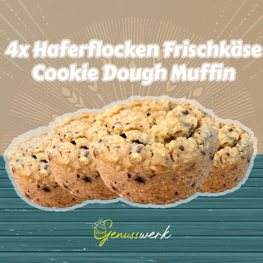 Haferflocken Frischkäse Cookie Dough Muffin