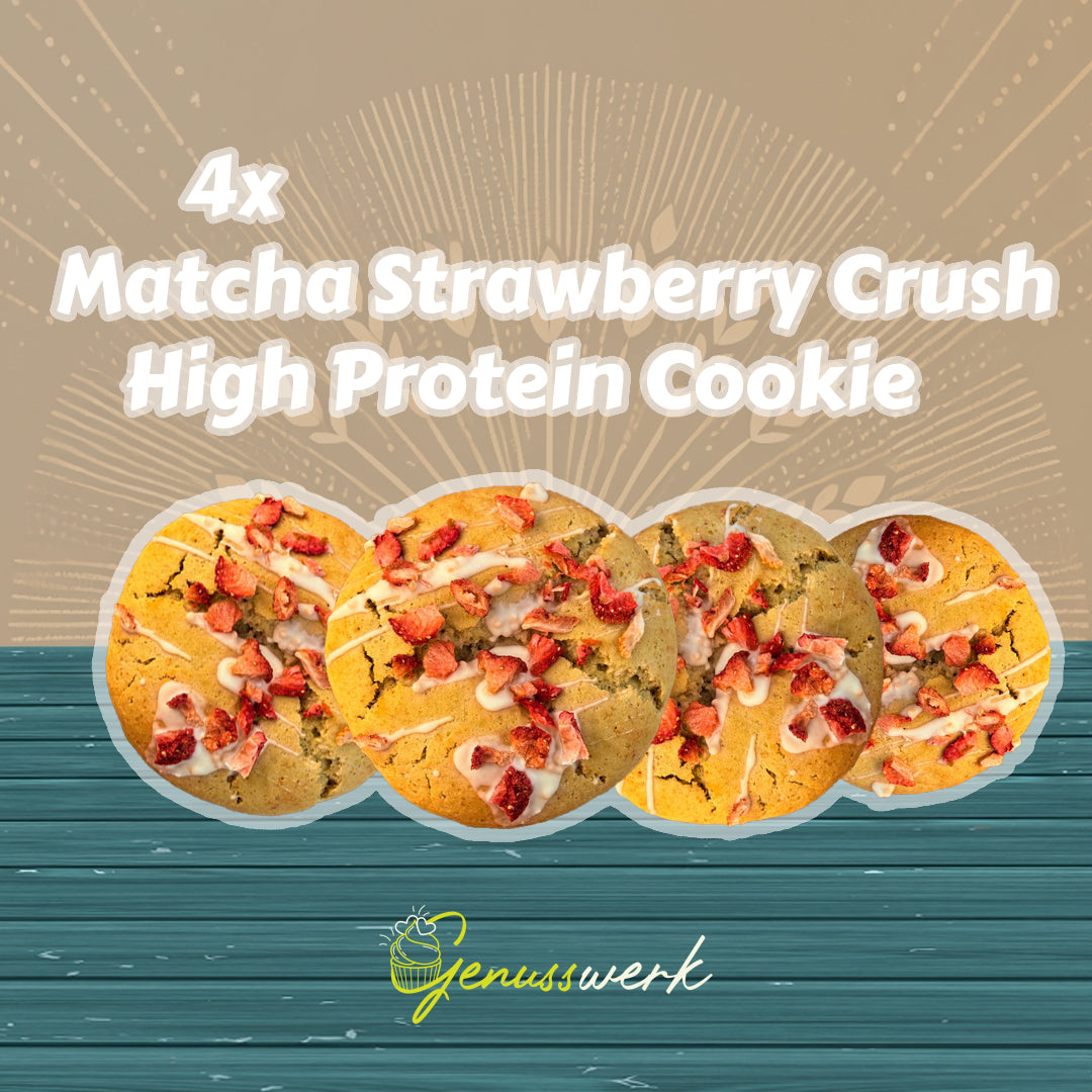 Matcha Strawberry Crush – High Protein Cookie