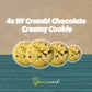 NY Crumbl Chocolate Creamy Cookie