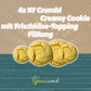 NY Crumbl Creamy Cookie mit Frischkäse-Topping Füllung