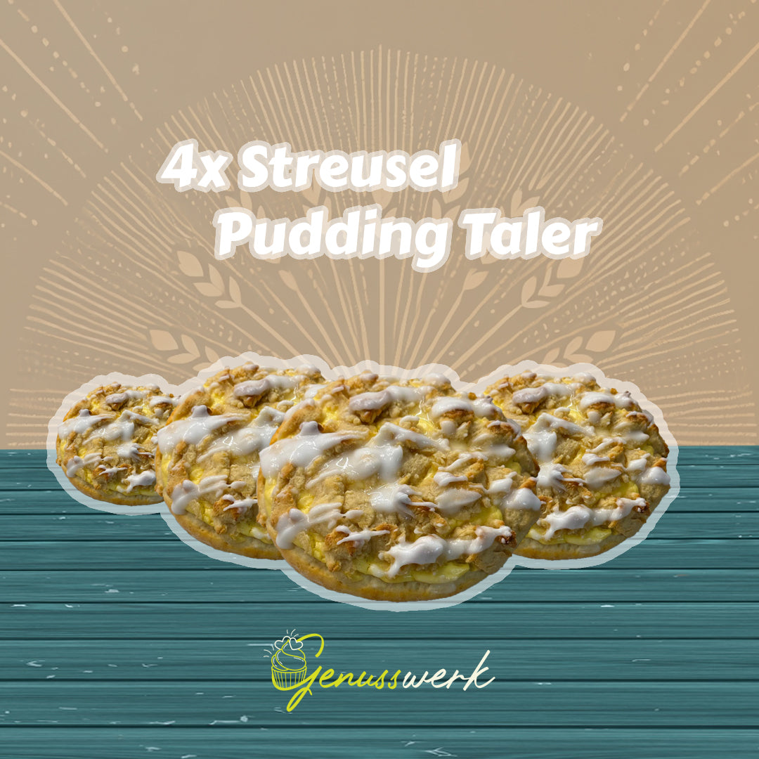 Streusel Pudding Taler – Der Soulfood Snack mit Protein-Power (3x)