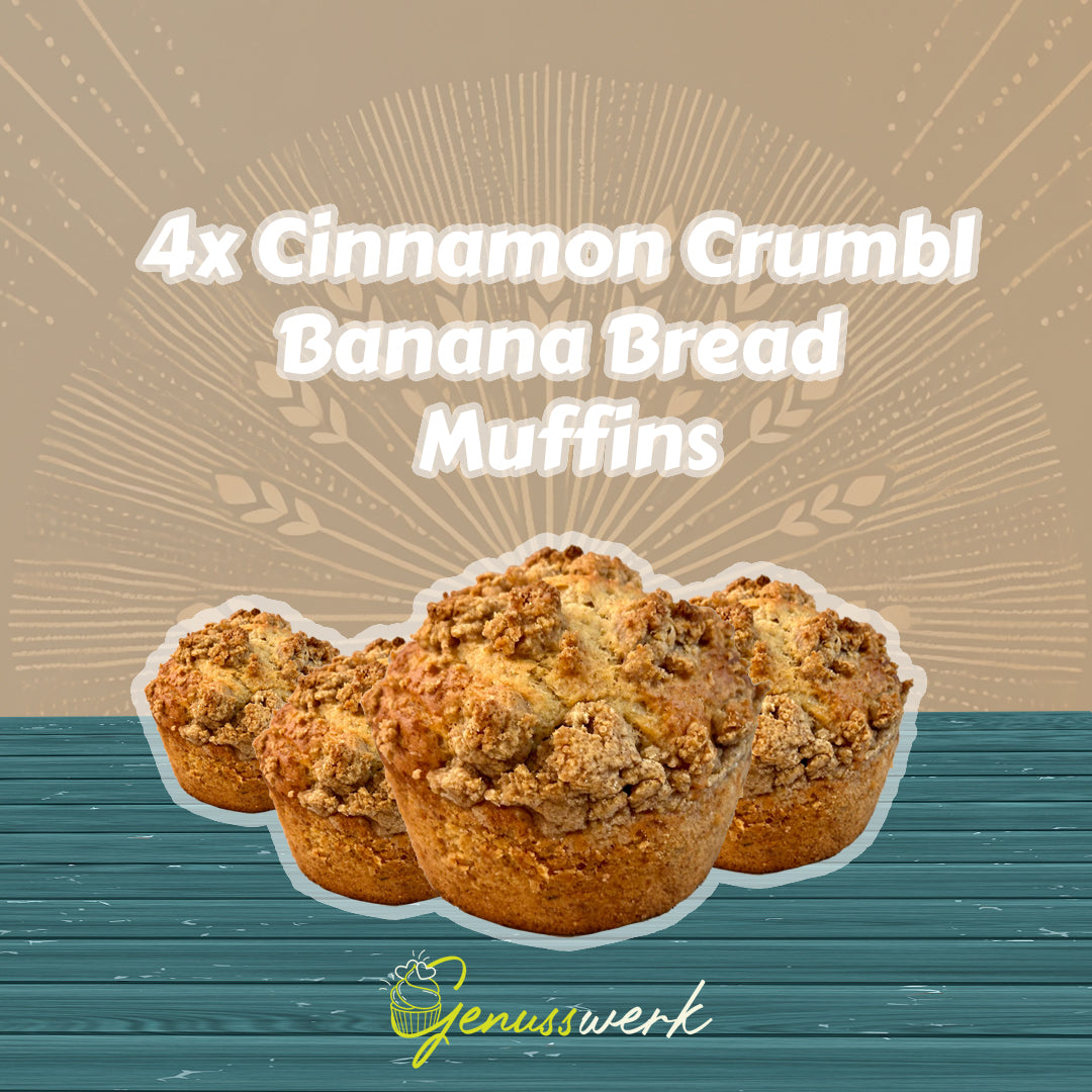 Cinnamon Crumbl Banana Bread Protein Muffin