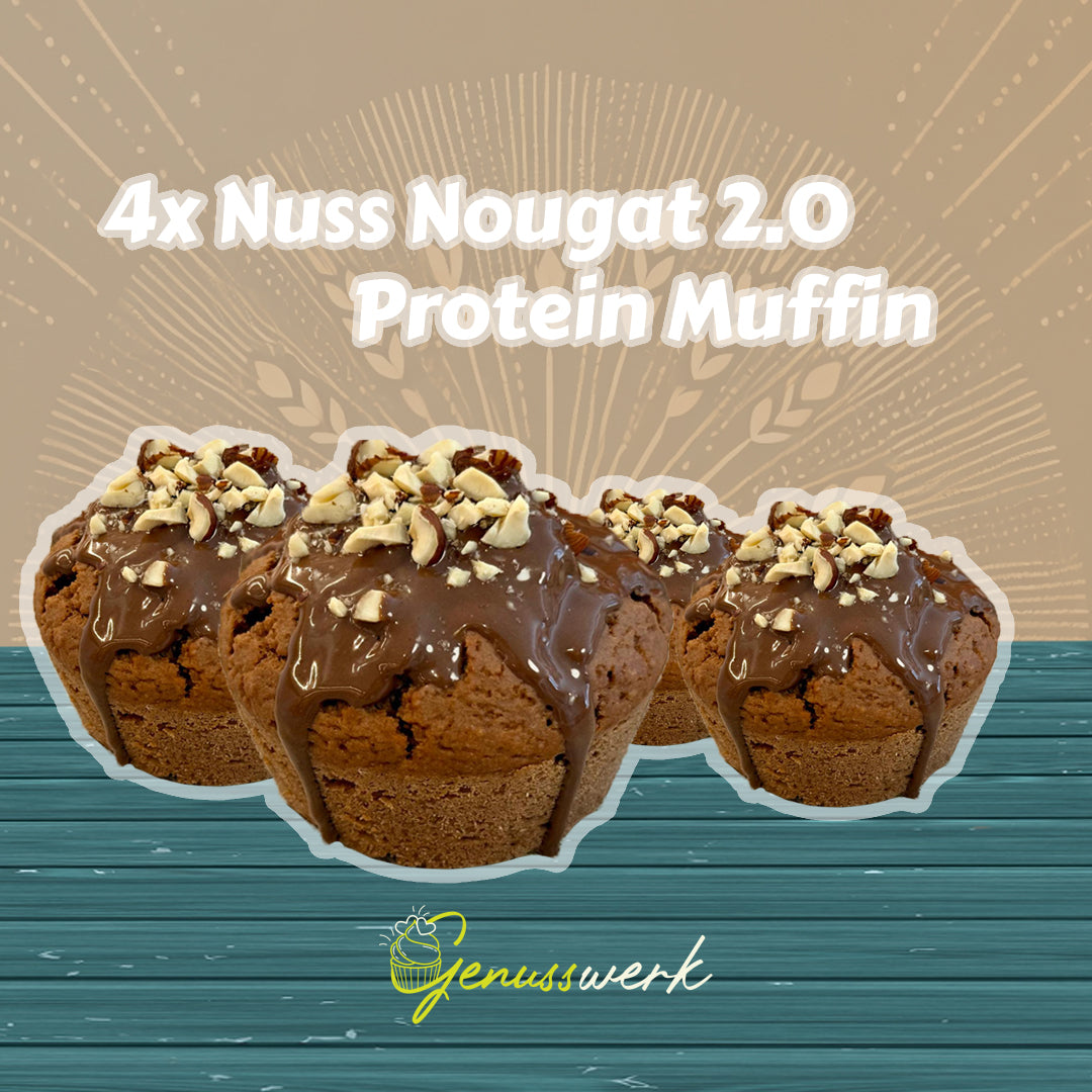 Nuss-Nougat Protein Muffin – Der gesunde Schoko-Nuss Genuss
