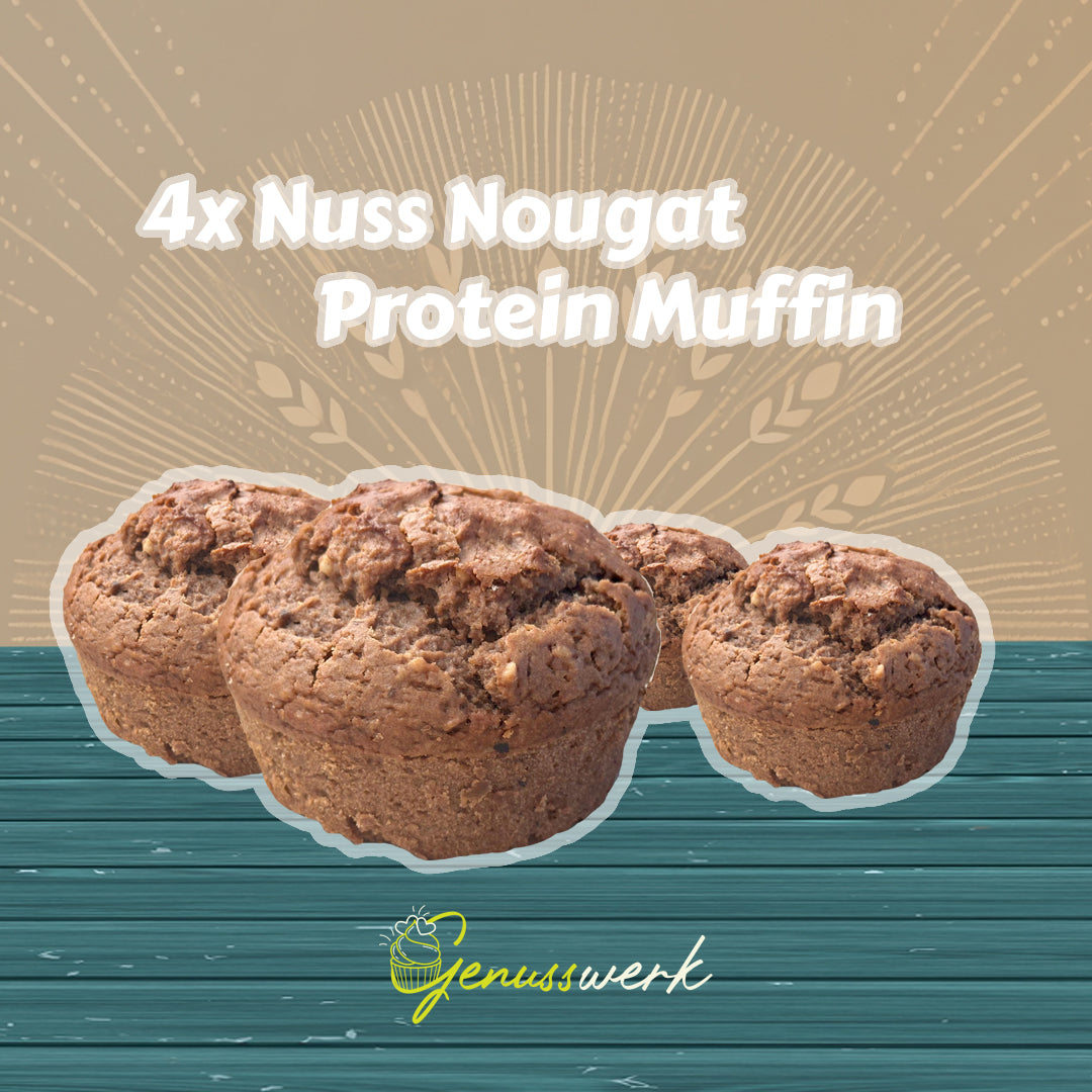 Nuss-Nougat Protein Muffin – Der gesunde Schoko-Nuss Genuss
