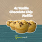Vanille Chocolate-Chip Protein Muffin
