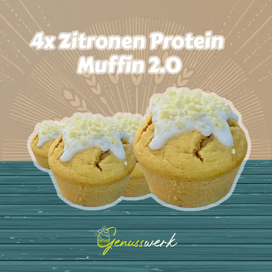 Zitronen Protein Muffin – Frisch & Kalorienarm mit extra Protein