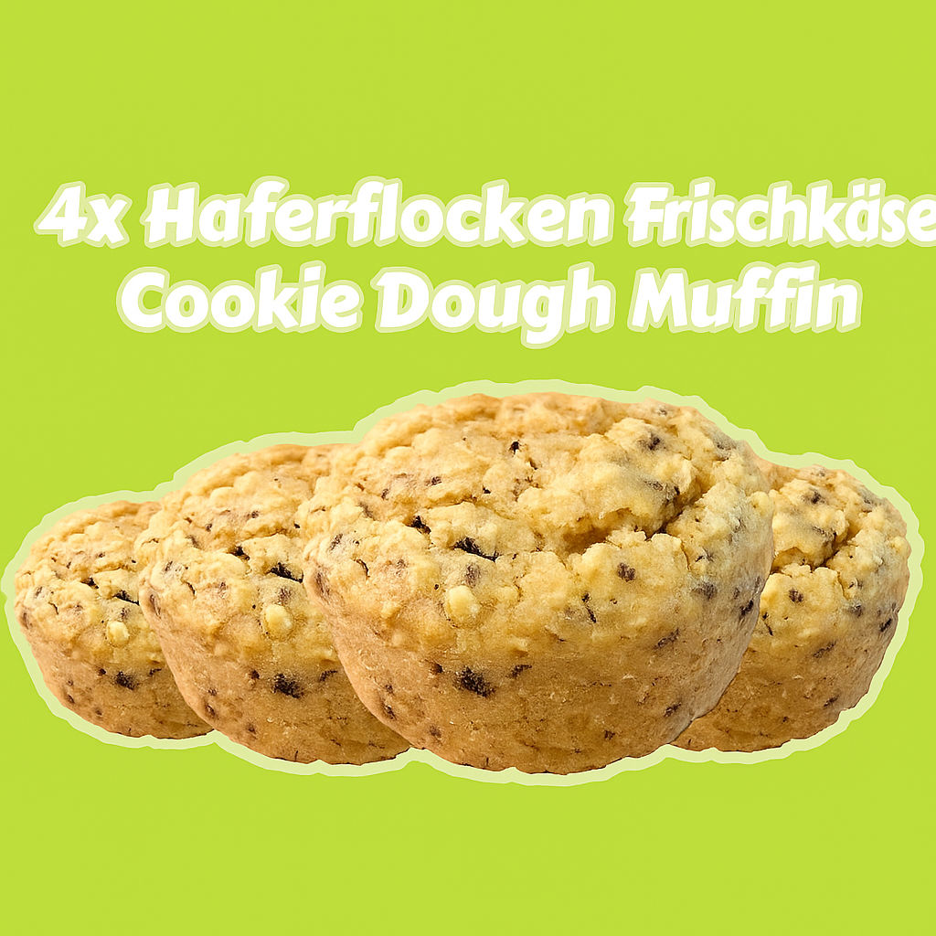 Haferflocken Frischkäse Cookie Dough Muffin
