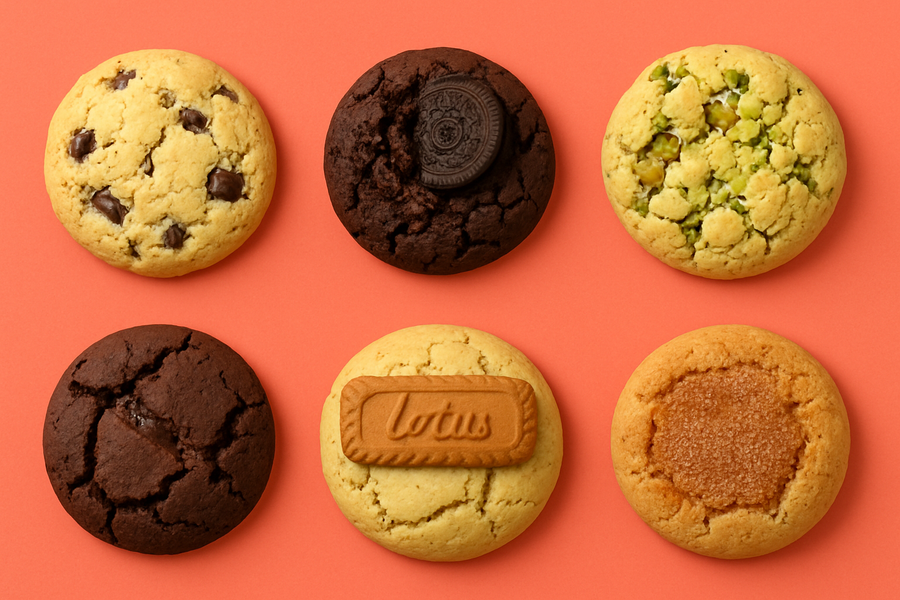 Auswahl verschiedener Cookies