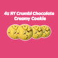 NY Crumbl Chocolate Creamy Cookie