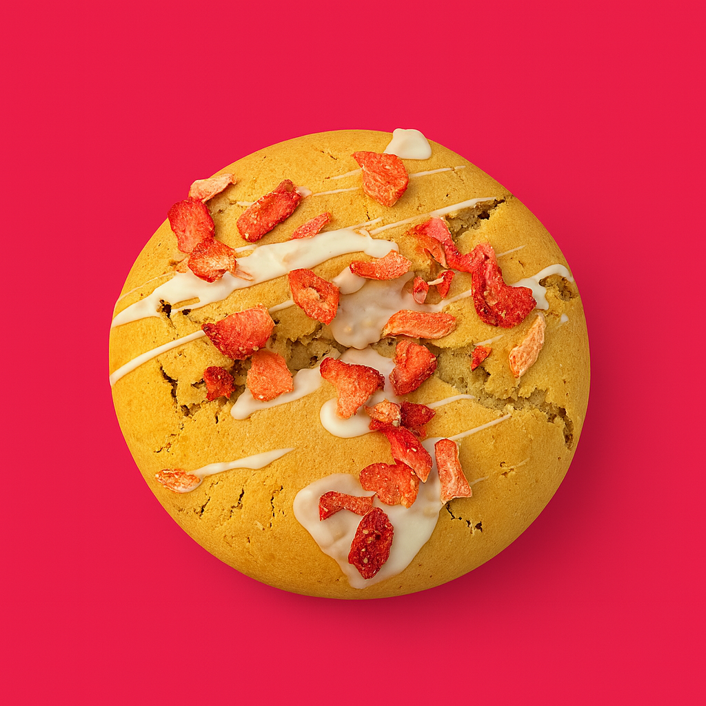 Matcha Strawberry Crush – High Protein Cookie